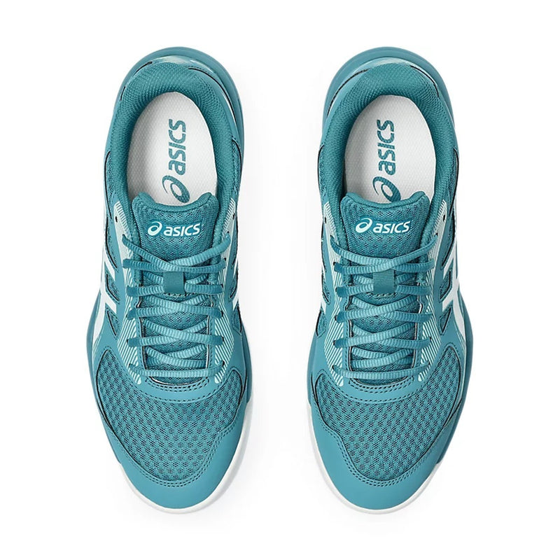 Asics Upcourt 5 Badminton Shoes (Blue Teal/White) 6