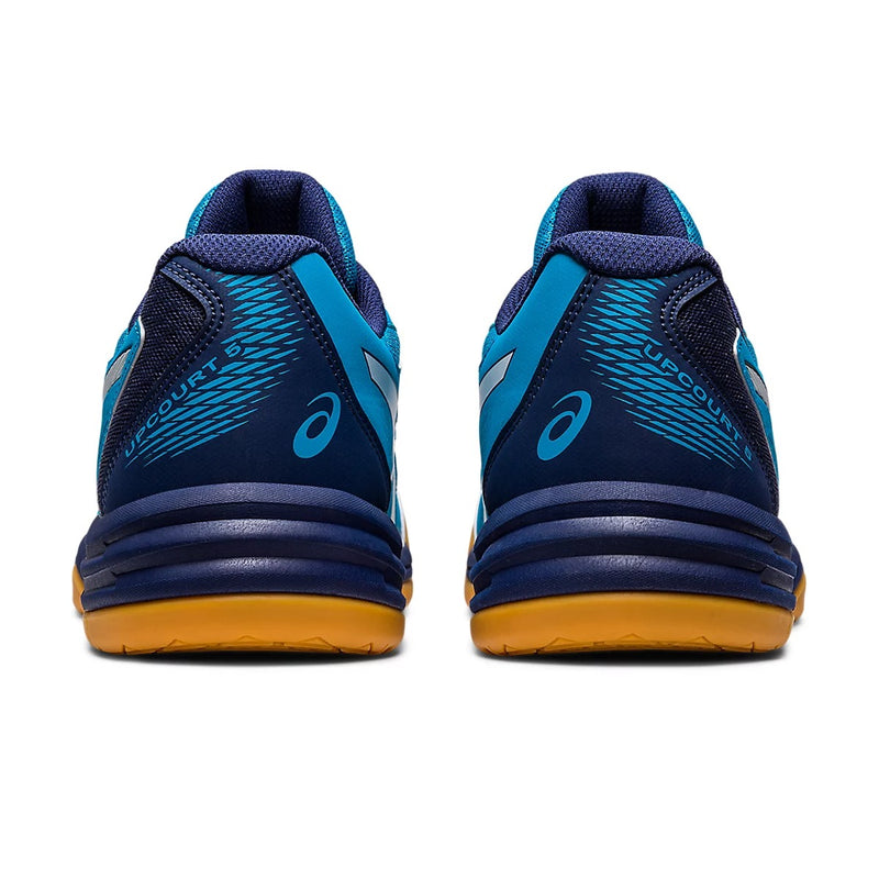Asics Upcourt 5 Badminton Shoes (Island Blue/White) 5