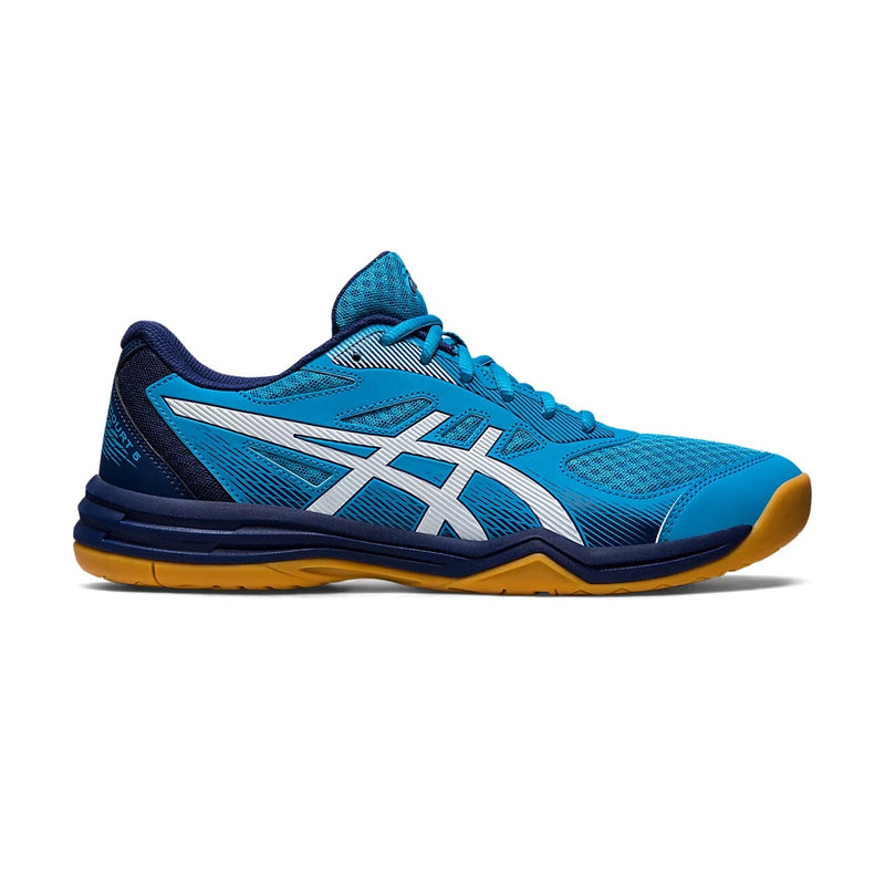 Asics Upcourt 5 Badminton Shoes (Island Blue/White) 1