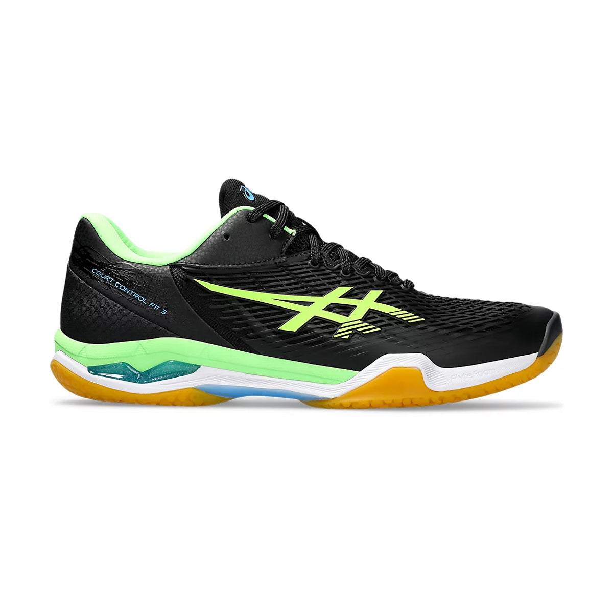 Buy ASICS Court Control FF 3 Court Shoes (Black/Lime Burst) Online