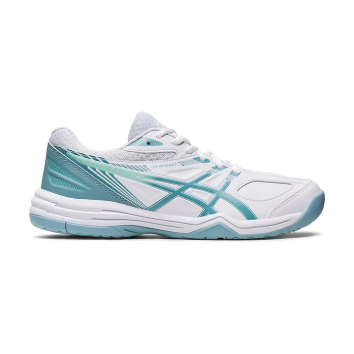 Asics Court Slide 2 Court Shoes (White/Smoke Blue) 1