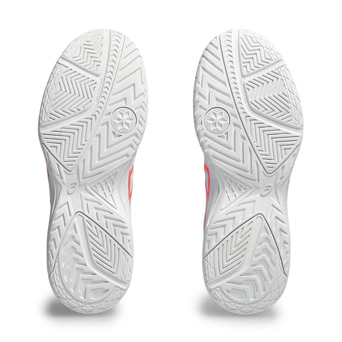 Asics Court Slide 3 Court Shoes (White/Sun Coral) 7