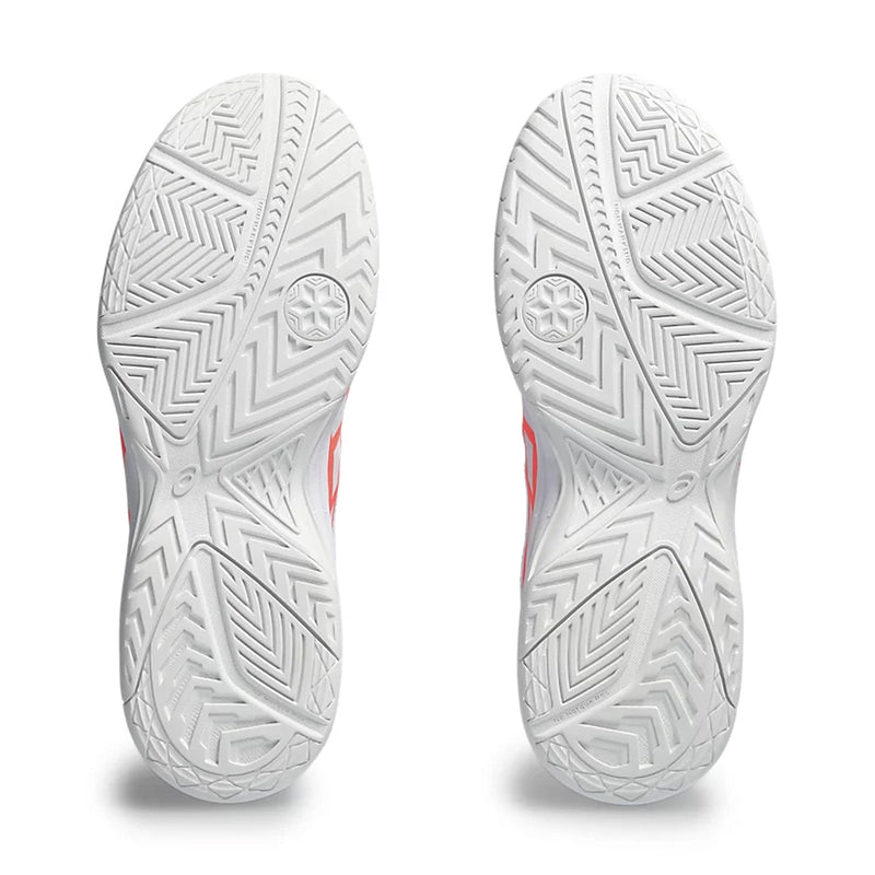 Asics Court Slide 3 Court Shoes (White/Sun Coral) 7