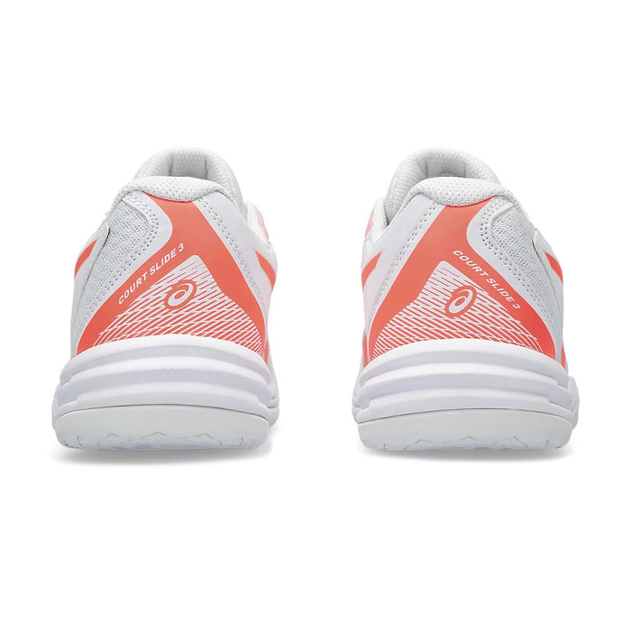 Asics Court Slide 3 Court Shoes (White/Sun Coral) 5