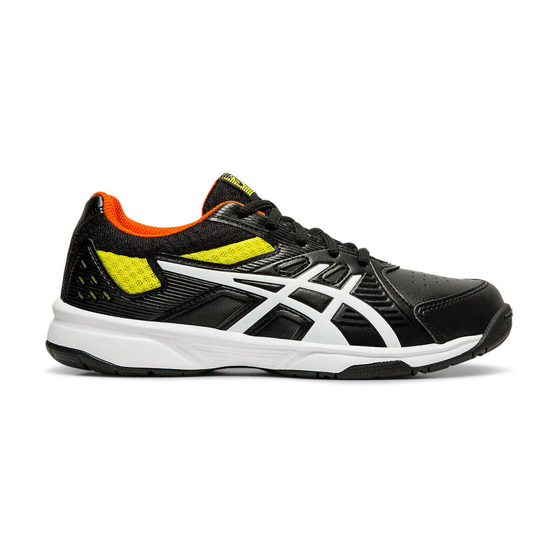 Asics Court Slide 3 GS Court Shoes (Black/White/Yellow) 1