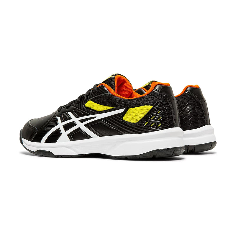 Asics Court Slide 3 GS Court Shoes (Black/White/Yellow) 4