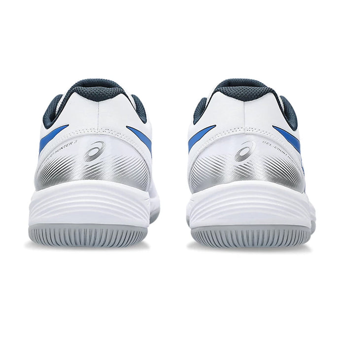 Asics Gel Court Hunter 3 Court Shoes (White/Blue) 5