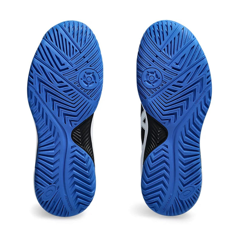 Asics Gel Dedicate 8 GS Court Shoes for Kids (Black/Tuna Blue) 7