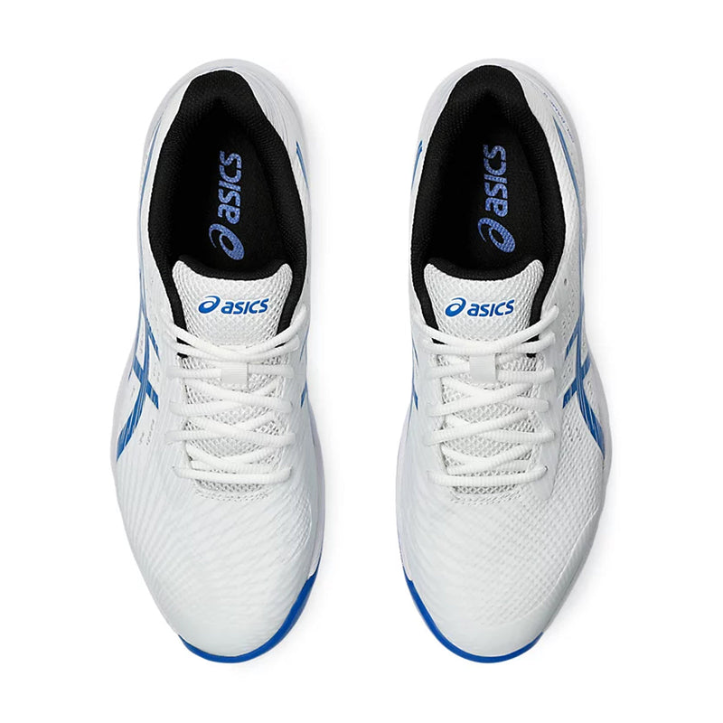 Asics Gel Game 9 Court Shoes (White/Tuna Blue) 6