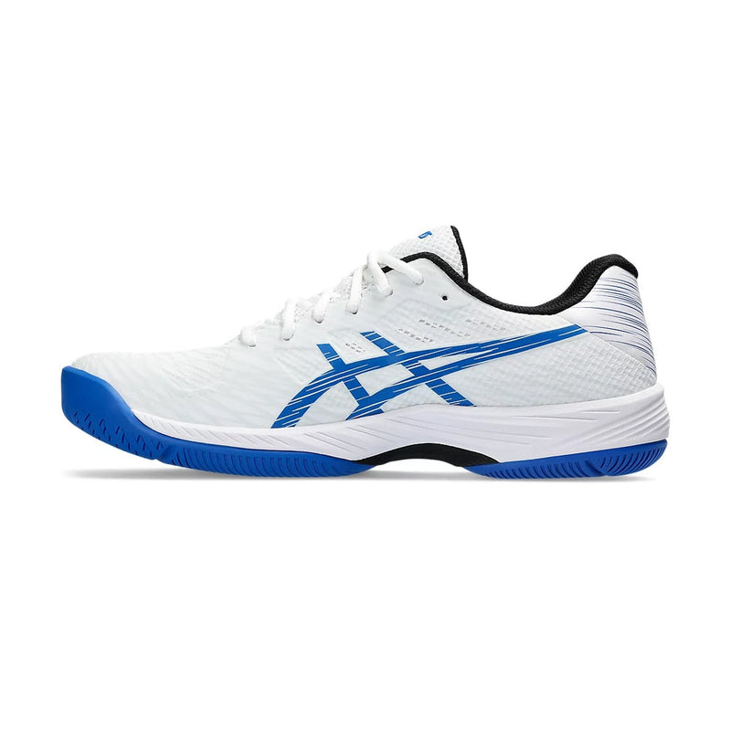 Asics Gel Game 9 Court Shoes (White/Tuna Blue) 4