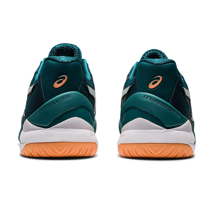 Asics Gel Resolution 8 Court Shoes (Velvet Pine/White) 5