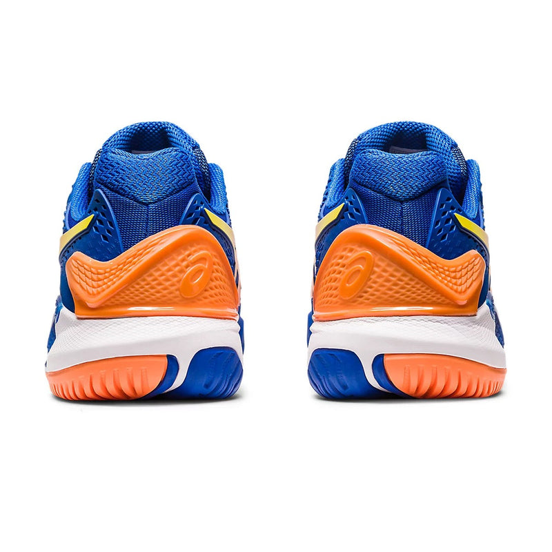 Asics Gel Resolution 9 Court Shoes (Tuna Blue/Sun Peach) 5