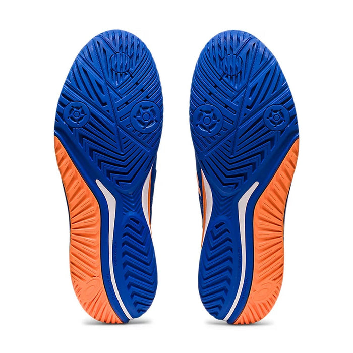 Asics Gel Resolution 9 Court Shoes (Tuna Blue/Sun Peach) 7