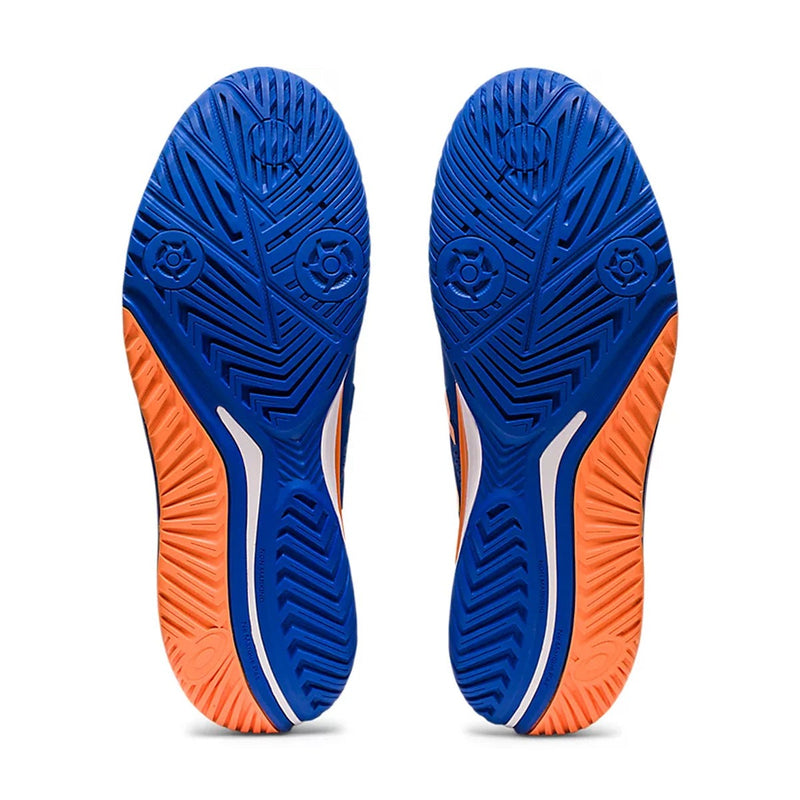 Asics Gel Resolution 9 Court Shoes (Tuna Blue/Sun Peach) 7