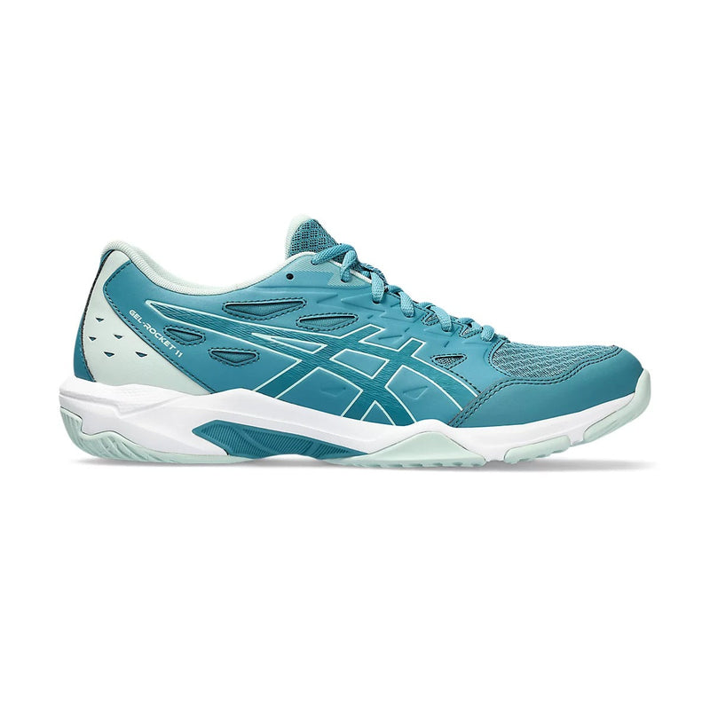 Asics Gel Rocket 11 Court Shoes (Blue Teal/Pale Mint) 1