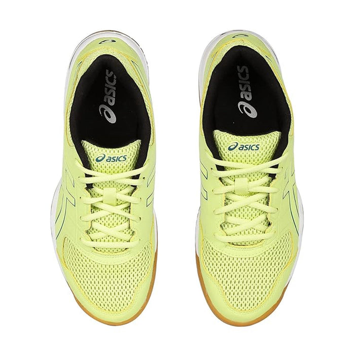 Asics Gel CourtMov+ Court Shoes (Glow Yellow/Deep Sea Teal) 4