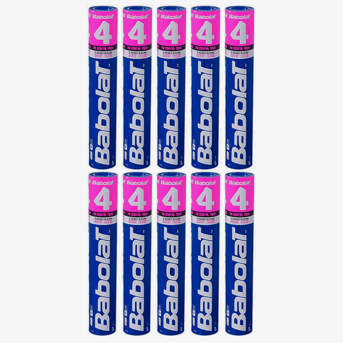 Babolat 4 Badminton Feather Shuttlecock Speed 76 (Pack of 10) 1