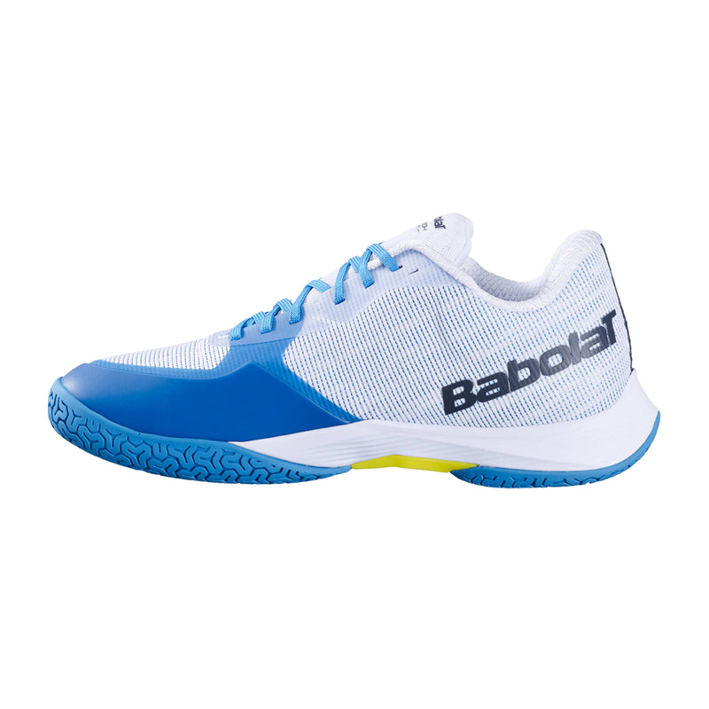 Babolat Shadow Spirit 2 Badminton Shoes (White/Algier Blue) 3