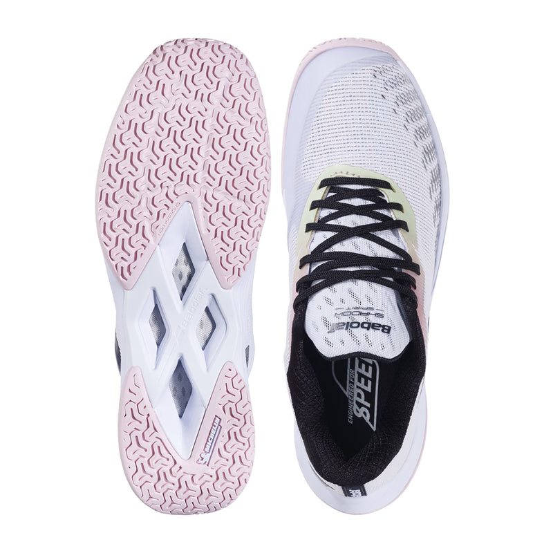 Babolat Shadow Spirit 2 Women Badminton Shoes (White) 4