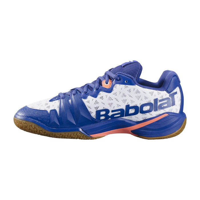 Babolat Shadow Tour 4 Badminton Shoes (White/Blue Navy) 3