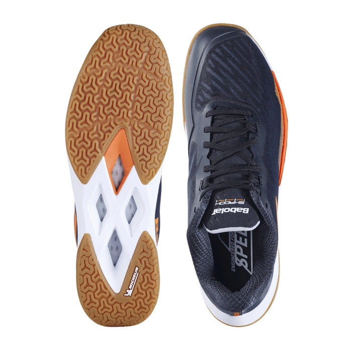 Babolat Shadow Tour 5 Badminton Shoes (Black/Orange) 4