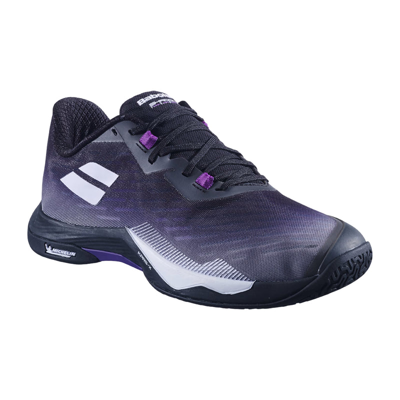 Babolat Shadow Tour 5 Badminton Shoes (Black/Purple) 1