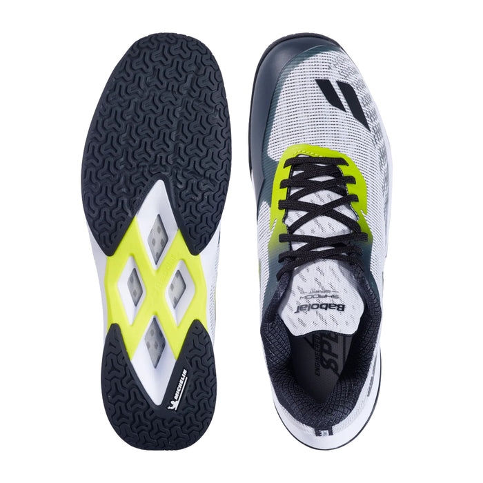 Babolat Shadow Spirit 2 Badminton Shoes (White/Lime) 4