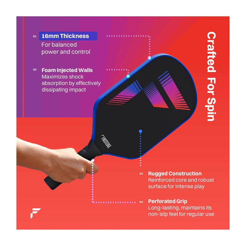 FirstEdge T700 Raw Carbon Fibre Pickleball Paddle 6