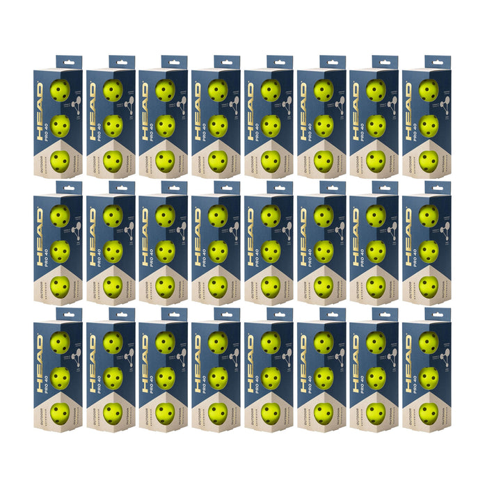 HEAD 3B Pro 40 Outdoor Pickleball (Pack of 72) 1
