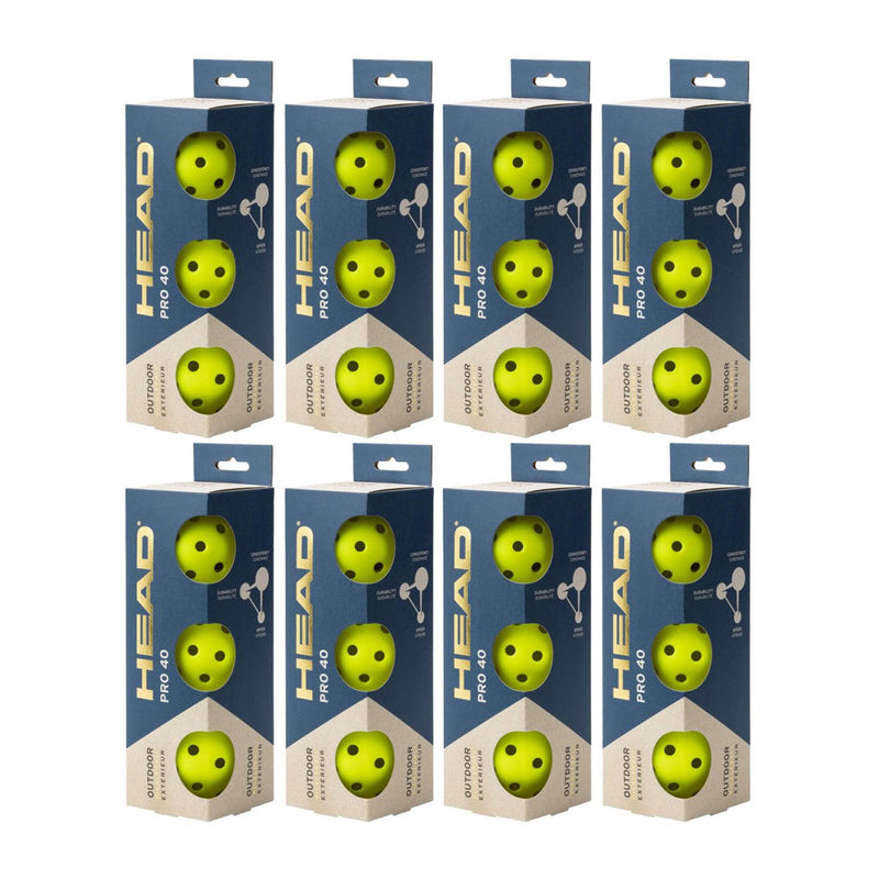 HEAD 3B Pro 40 Outdoor Pickleball (Pack of 24) 1