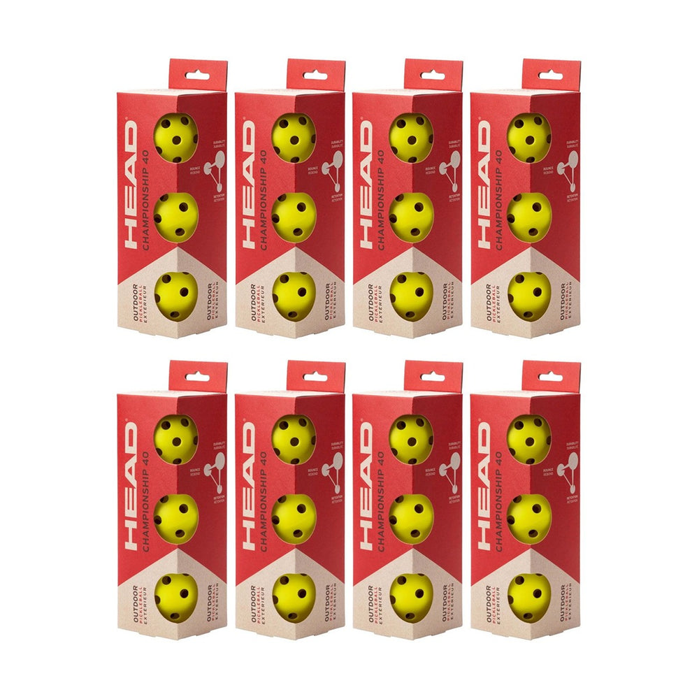 HEAD Championship 40 Outdoor Pickleball (Pack of 24)