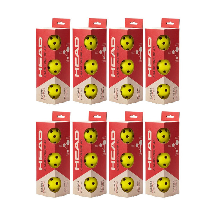 HEAD Championship 40 Outdoor Pickleball (Pack of 24) 1