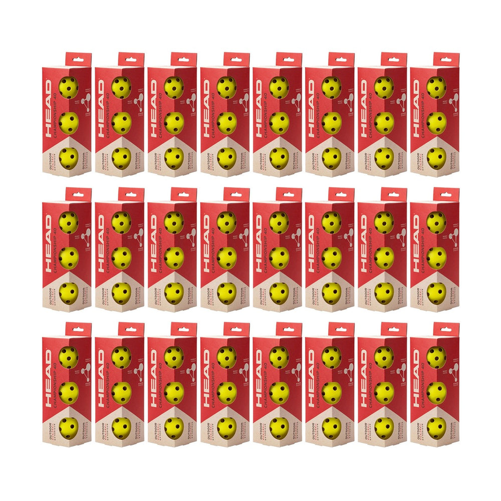 HEAD Championship 40 Outdoor Pickleball (Pack of 72)
