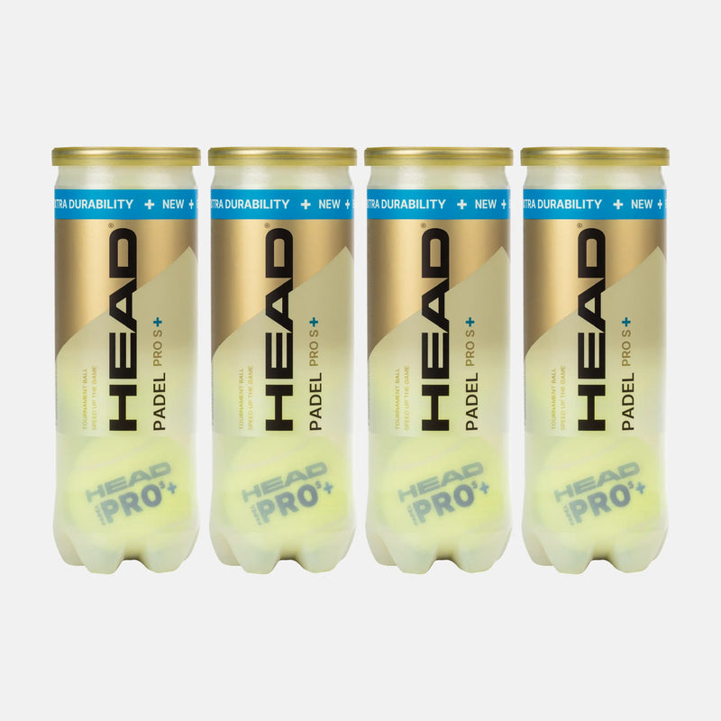 HEAD Pro S+ Padel Balls (12 Balls/4 Cans) 1