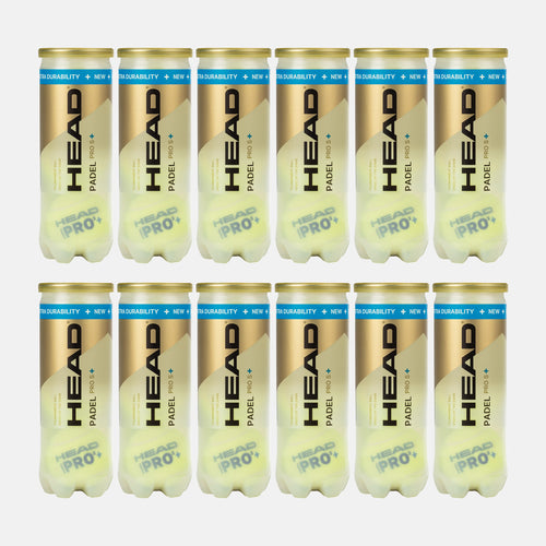 HEAD Pro S+ Padel Balls (36 Balls/12 Cans)
