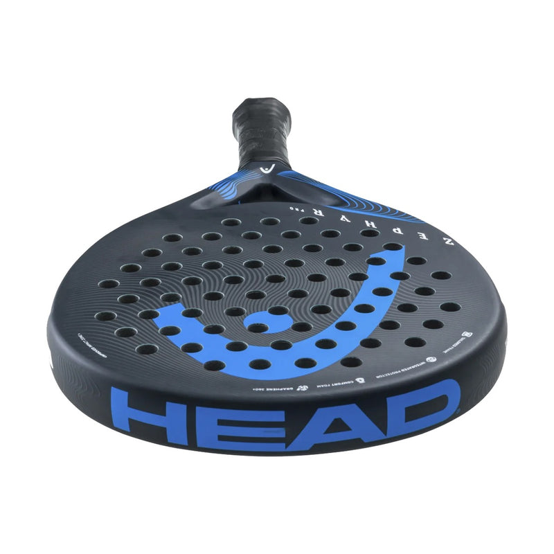 HEAD Zephyr Pro 2023 Padel Racquet (Black/Blue) 5