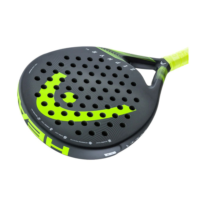 HEAD Zephyr UL 2023 Padel Racquet (Black/Green) 4