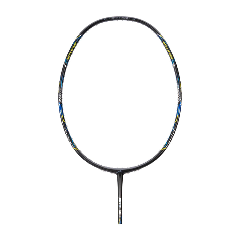 Hundred Battle 600 Badminton Racket (Dark Grey/Orange/Silver) 1