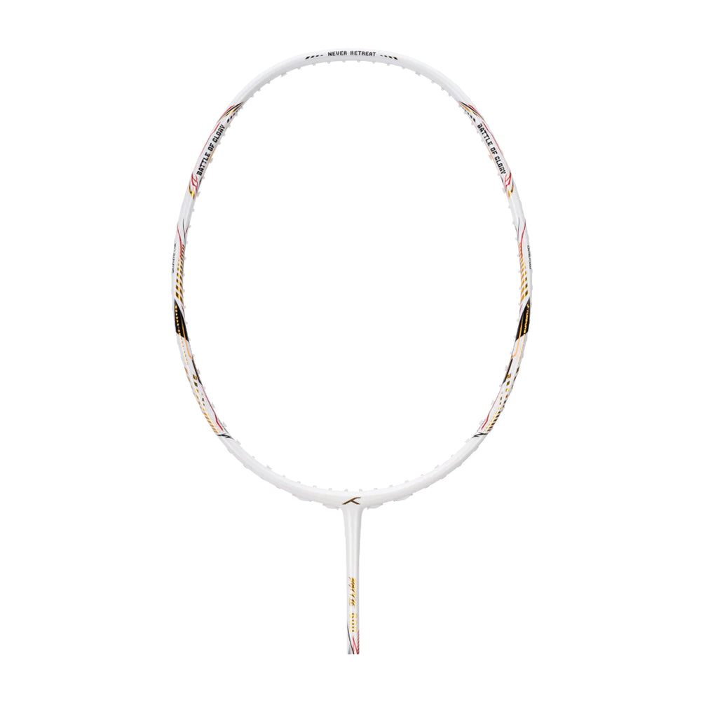 Hundred Battle 600 Badminton Racket (White/Verdigris/Gold)