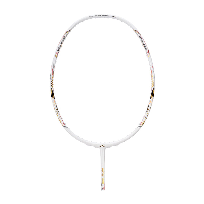 Hundred Battle 600 Badminton Racket (White/Verdigris/Gold) 1
