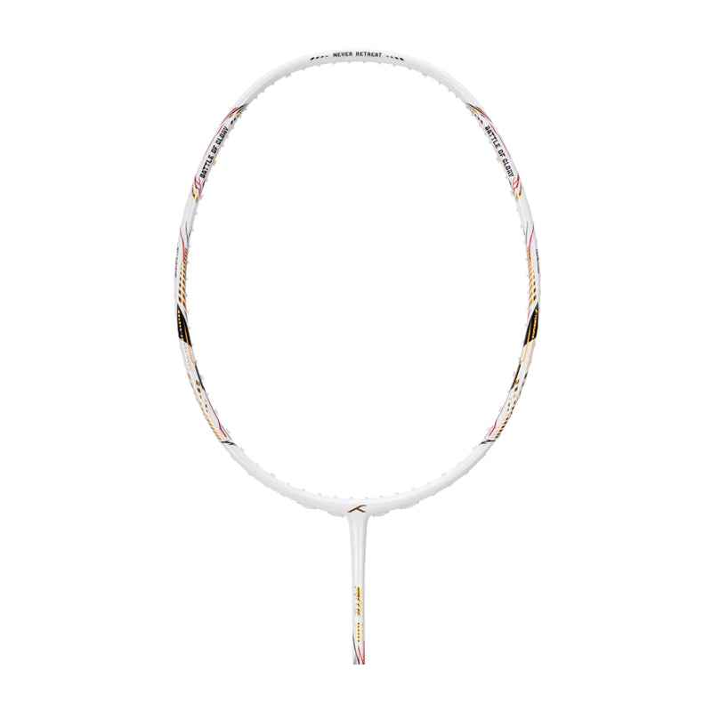 Hundred Battle 600 Badminton Racket (White/Verdigris/Gold) 1
