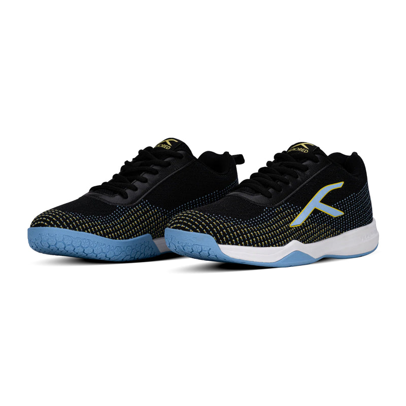 Hundred Blade Lite Badminton Shoes (Black/Blue) 3