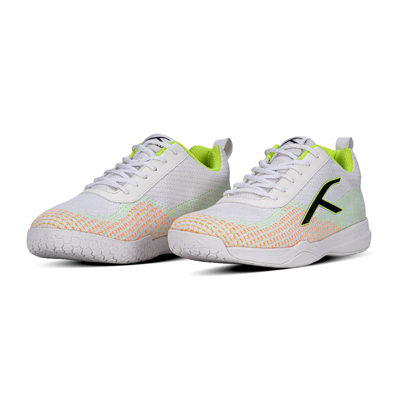 Hundred Blade Lite Badminton Shoes (White/Lime) 3