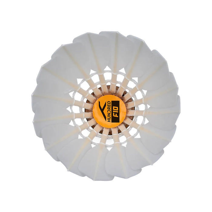 Hundred F10 Feather Badminton Shuttlecock (Speed 76) 2