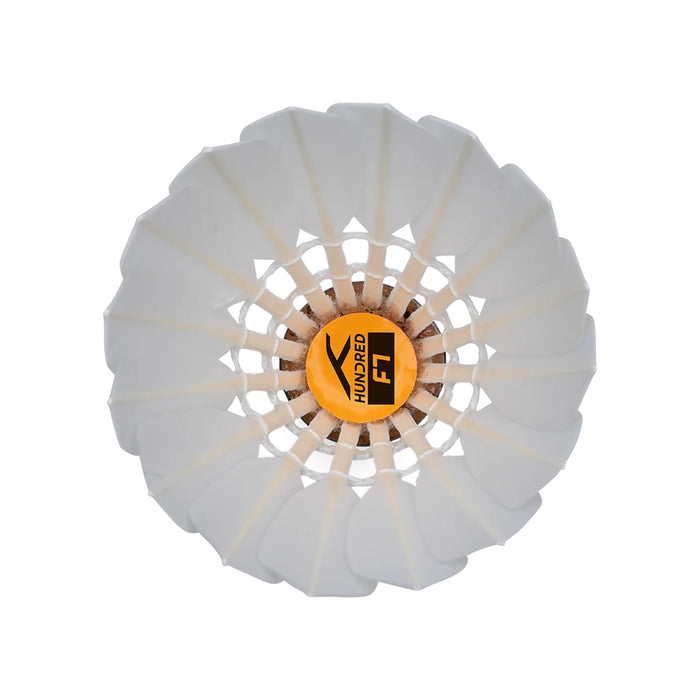 Hundred F7 Feather Badminton Shuttlecock (Speed 76) 2