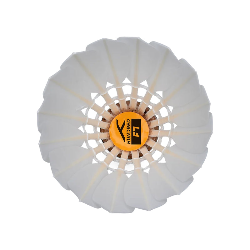 Hundred F7 Feather Badminton Shuttlecock (Speed 76) 2