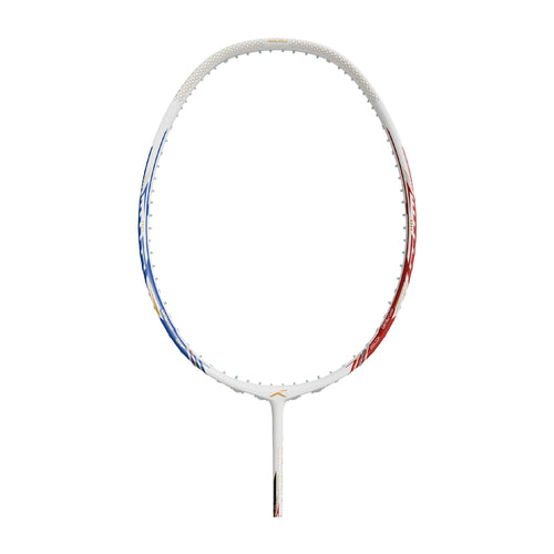 Hundred Flareon Typhoon Badminton Racket - 4U (White/Red/Blue)