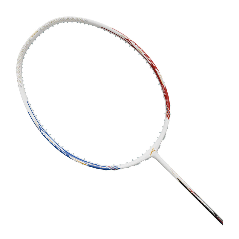Hundred Flareon Typhoon Badminton Racket - 4U (White/Red/Blue) 2