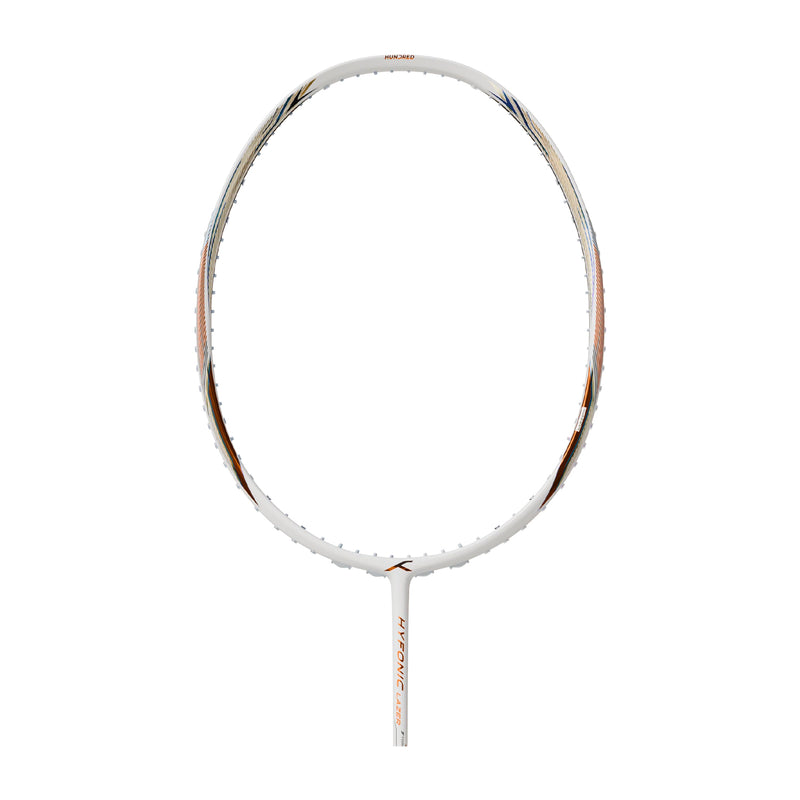 Hundred Hyfonic Lazer Badminton Racket - 4U (White/Copper) 1