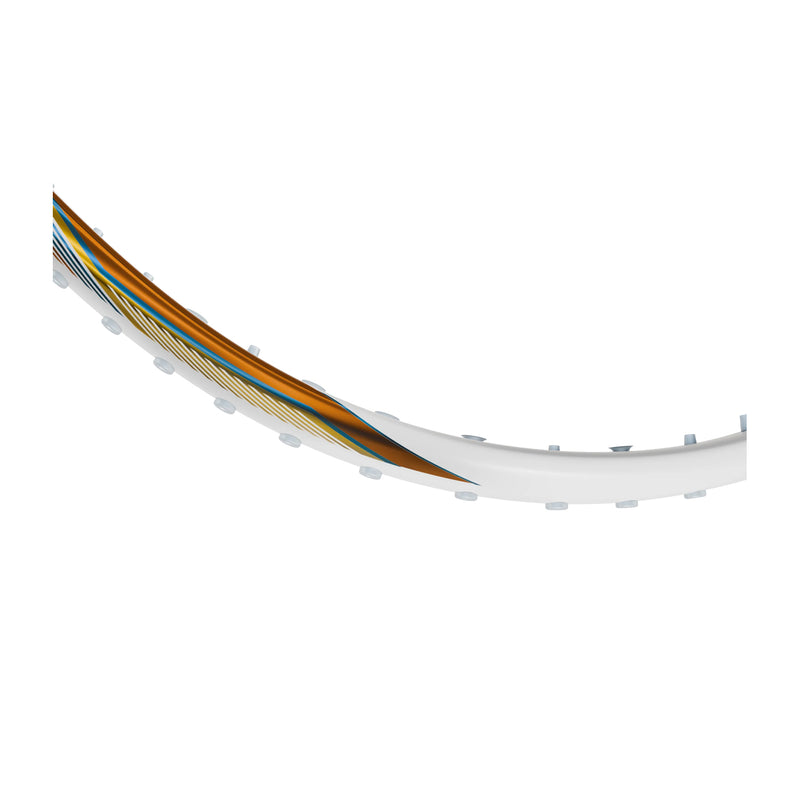 Hundred Hyfonic Lazer Badminton Racket - 5U (White/Copper) 4